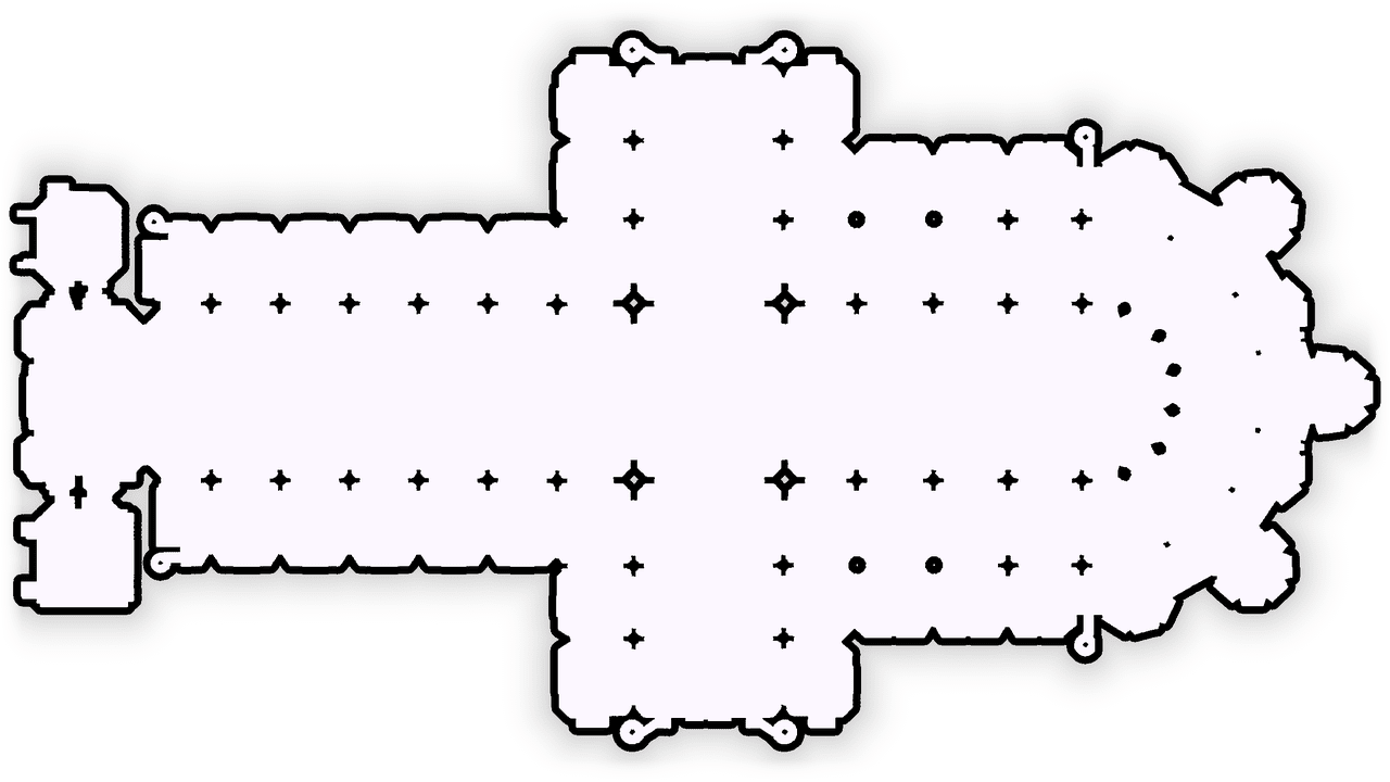Image of the chartres cathedral floorplan