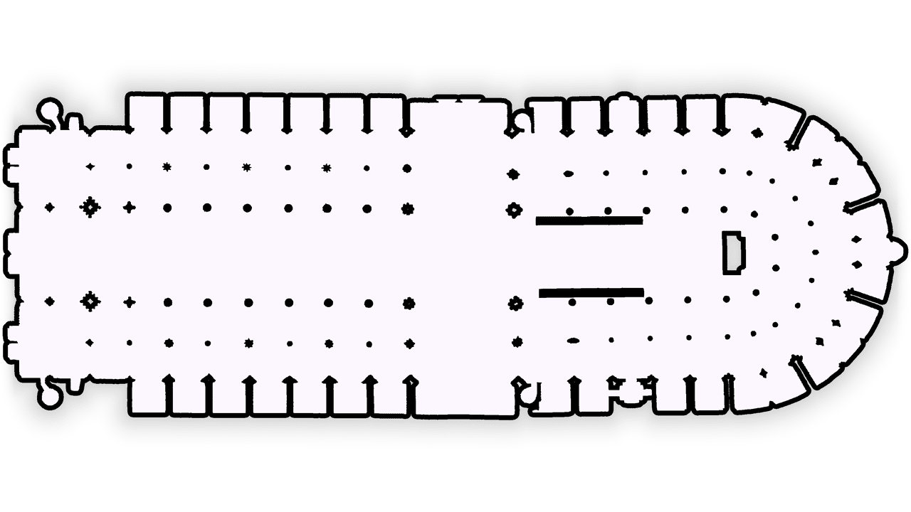 Image of the paris cathedral floorplan
